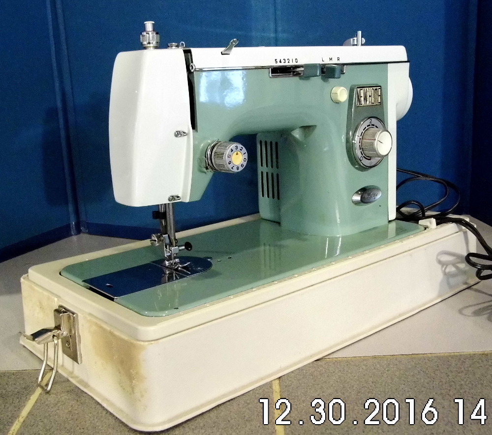 Freshly Serviced New Home 445 Vintage Sewing Machine, by Stagecoach Road Vintage Sewing Machine